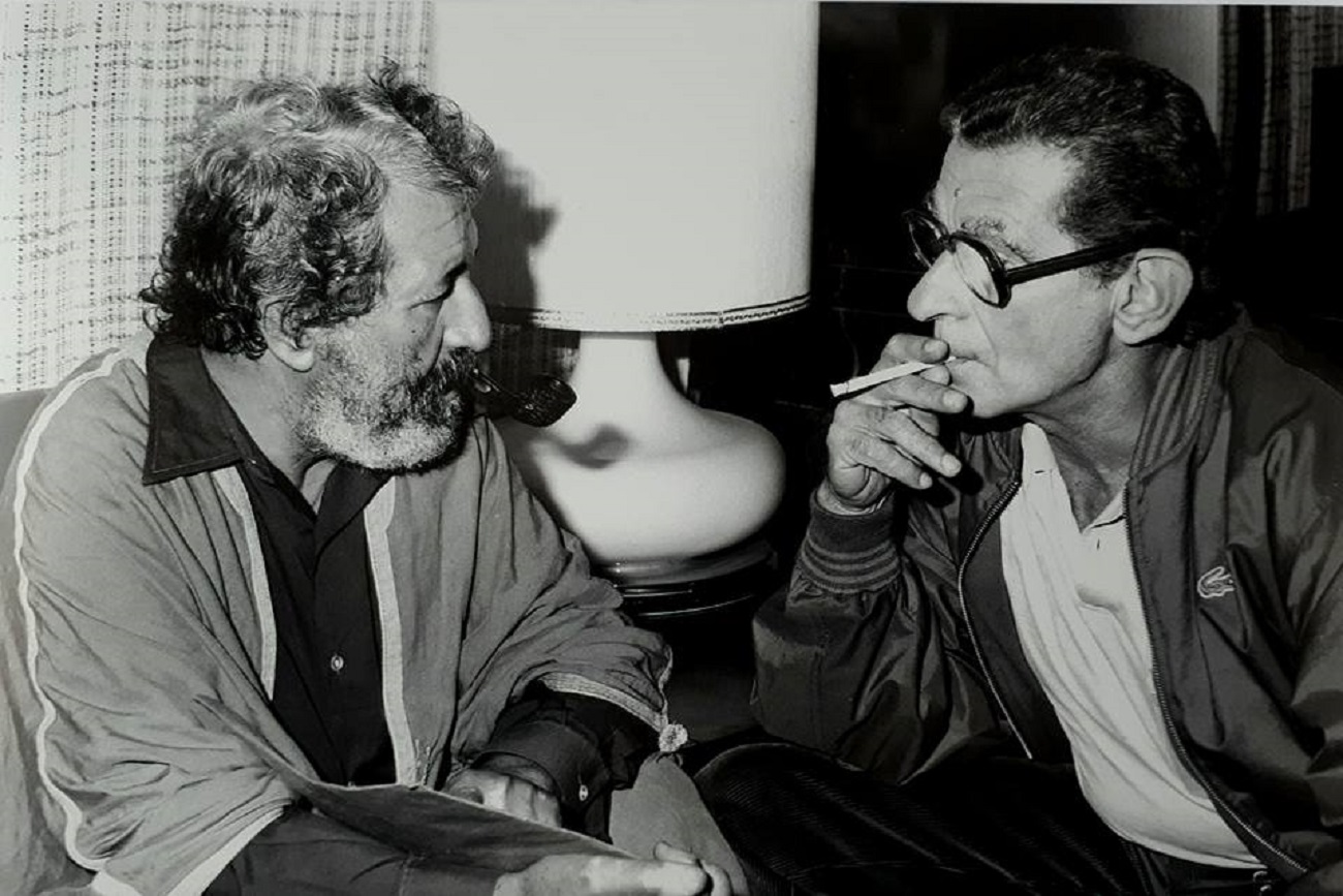Tahar Cheriaa avec son ami de toujours le fondateur du nouveau cinéma égyptien Youssef Chahine... 